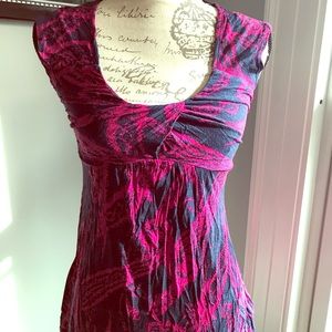 Soprano Cotton Print Round Neck Shirt